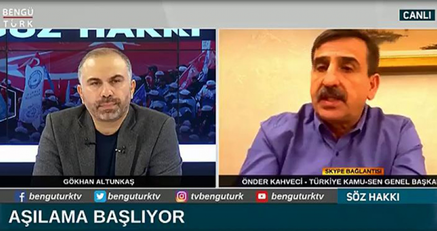 Genel Başkanımız Önder Kahveci: 15 Ocak'ta Ek Zam Talebimizi Hem Cumhurbaşkanlığı'na Hem de Hazine ve Maliye Bakanlığı'na Bildireceğiz.
