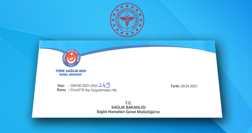 Sağlık Çalışanlarının Eşlerinin de Aşılanması İçin Bakanlığa Başvurduk
