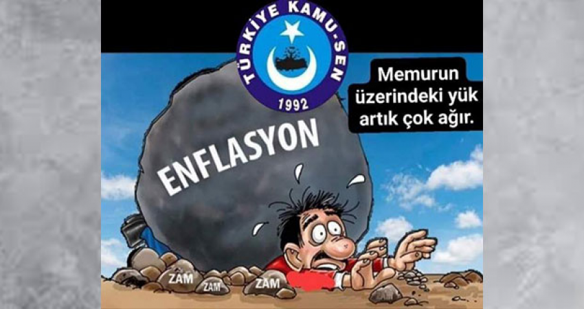 ENFLASYON KOŞUYOR MEMUR MAAŞI ERİYOR