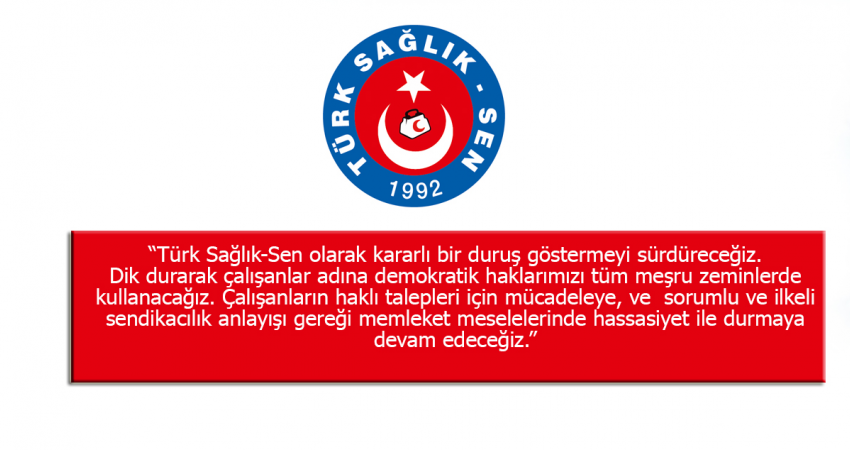 Türk Sağlık-Sen Başkanlar Kurulu Sonuç Bildirgesi
