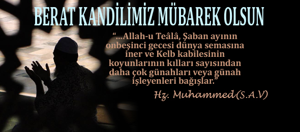 Berat Kandiliniz Mübarek Olsun