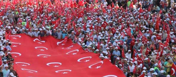 Yüzbinler 'Teröre Hayır Kardeşliğe Evet' Diye Haykırdı