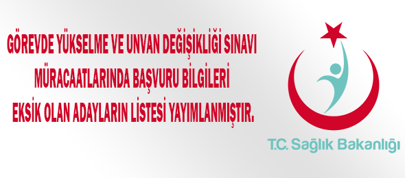 Listeleri Kontrol Ediniz
