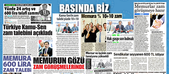 Toplu Sözleşme Taleplerimiz Basında Geniş Yer Buldu