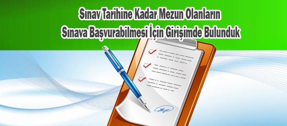 Unvan Değişikliği Sınavı İçin Bakanlığa Başvuru