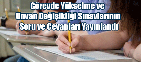 PGY ve PÜD Sınav Sorular ve Cevaplar Yayınlandı