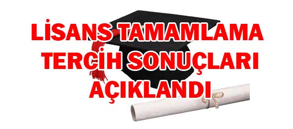 YÖK Lisans Tamamlama Tercih Sonuçları Açıklandı.