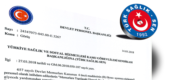 DPB’den Sözleşmeli Personele Giyecek Yardımı İle İlgili Görüş