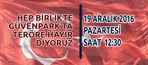 12.30'da Kızılay Güvenpark'tayız