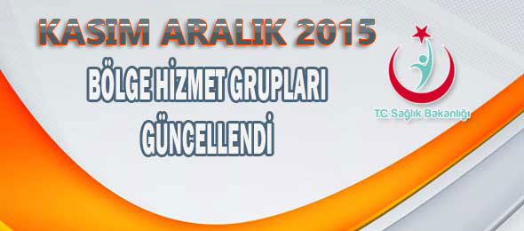 Bölge Hizmet Grupları Güncellendi
