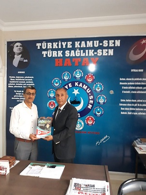 GÖK EKİNDEN TÜRKİYE KAMU-SEN\'İ HATAY İL BAŞKANLIĞINI ZİYARET