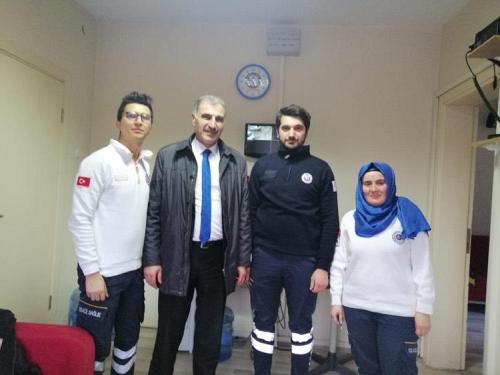 112 Çalışanlarına Gece  Ziyareti Gerçekleştirdik