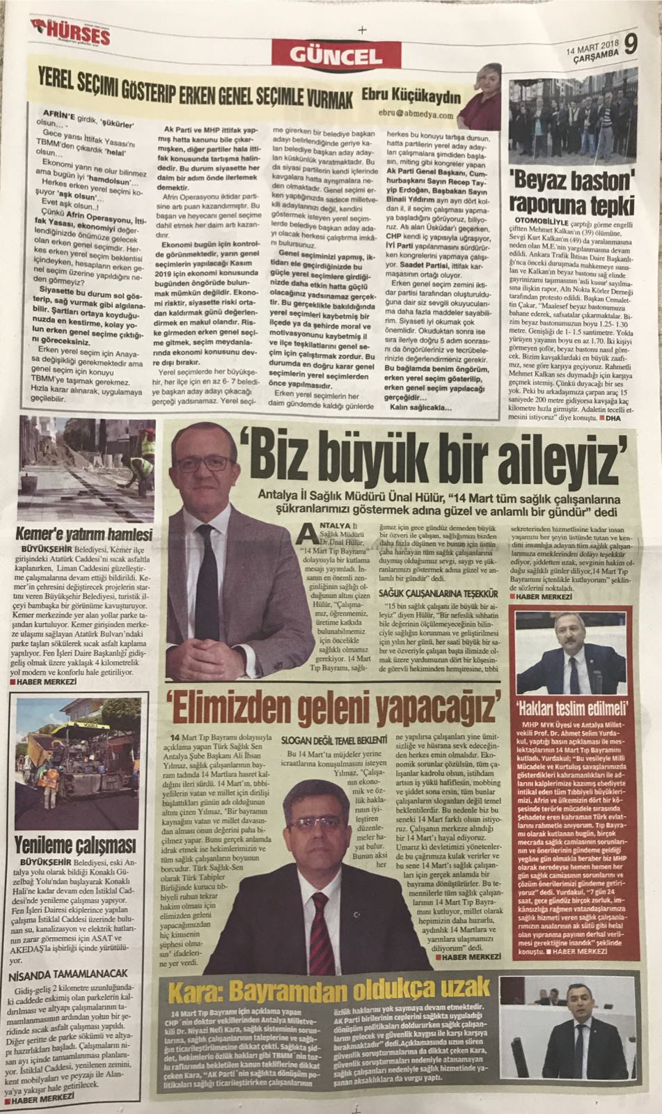 14 Mart Tıp Bayramı Kutlaması