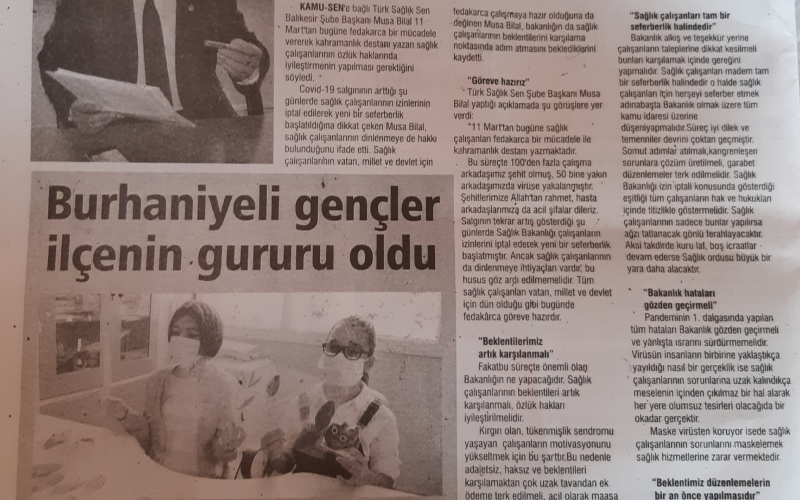 Sağlık Çalışanlarının Özlük Haklarında İyileştirmeler Yapmak İçin Neyi Bekliyorsunuz?