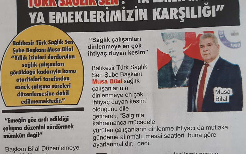 Ya Esnek Mesai,  Ya Da Emeklerimizin Karşılığı