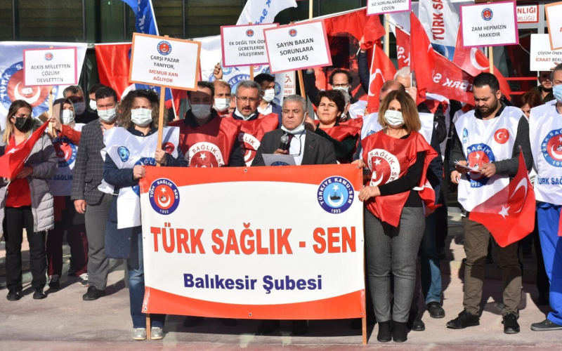 İş bırakma eylemi gerçekleştirdi.