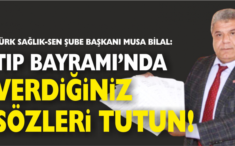 Kamu-Sen’e bağlı Türk Sağlık Sen Balıkesir Şube Başkanı Musa Bilal yaptığı yazılı açıklamada sendika genel merkezinde yapılan Hekim Komisyonu üyeleriyle yapılan toplantının sonuç bildirgesini değerlendirdi.