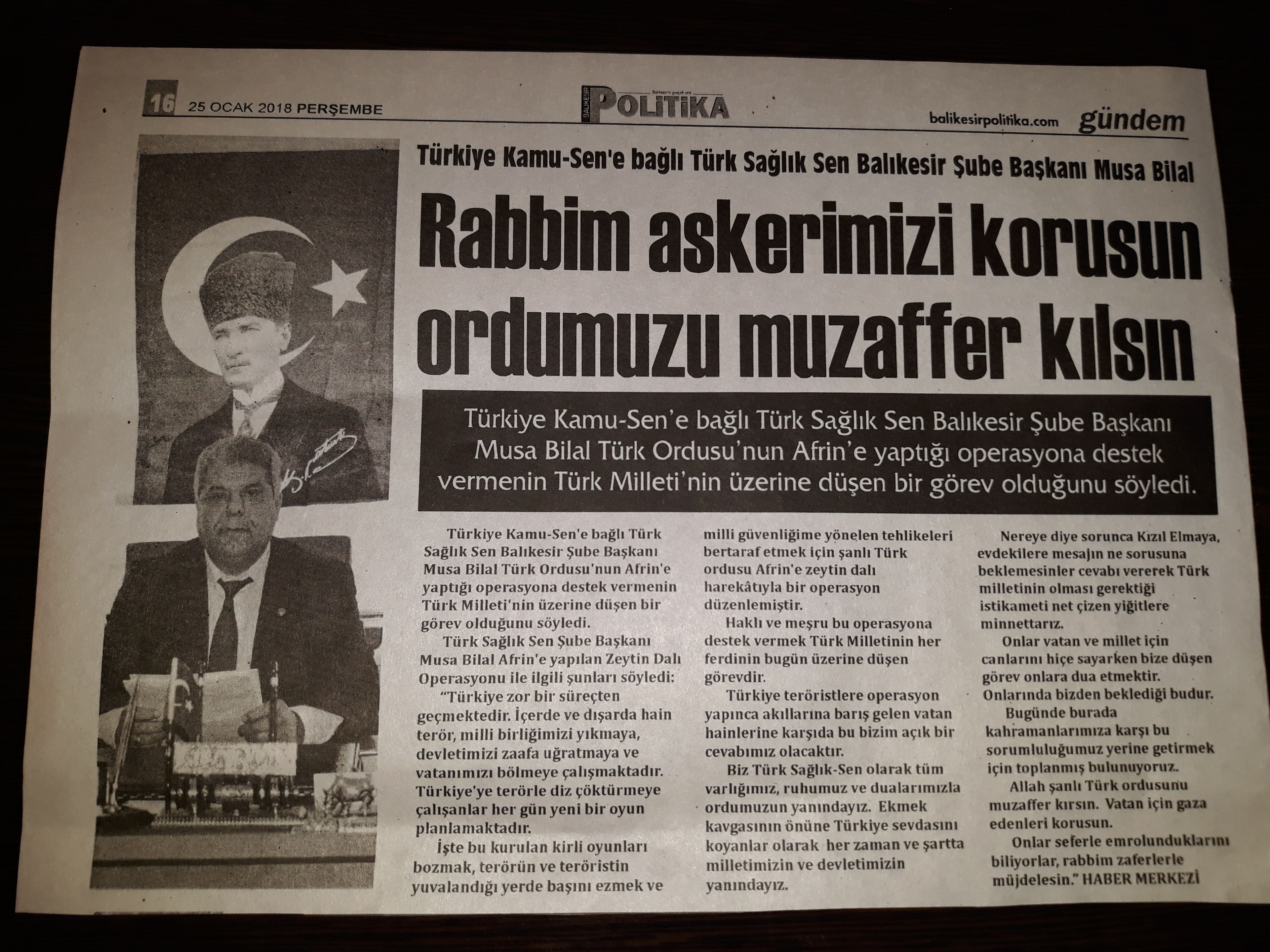 Rabbim Ordumuzu Muzaffer Kılsın