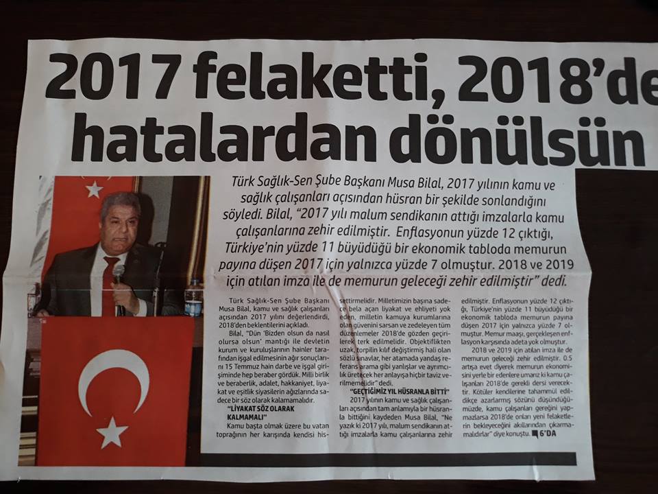 2017 Felaketti, 2018'de Hatalardan Dönülsün