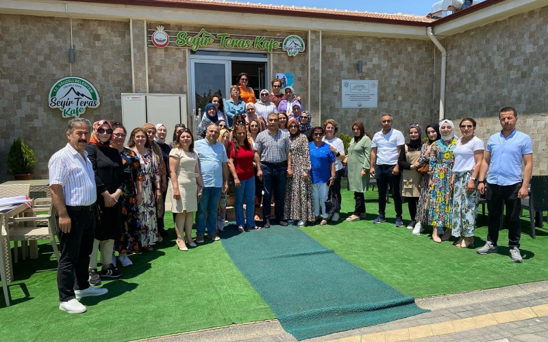 Gaziantep Türk Sağlık Sen Kadın Kolları Komisyonun Bayan İş yeri Temsilcilerimize Düzenlediği Programına Katılım Sağladık