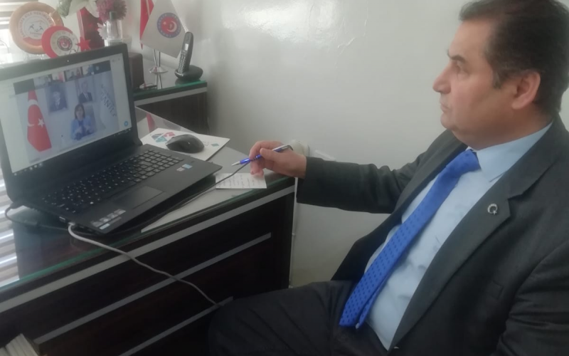 Telekonferans yoluyla Gaziantep Büyükşehir  Belediye Başkanlığı ile  toplantı yaptık.