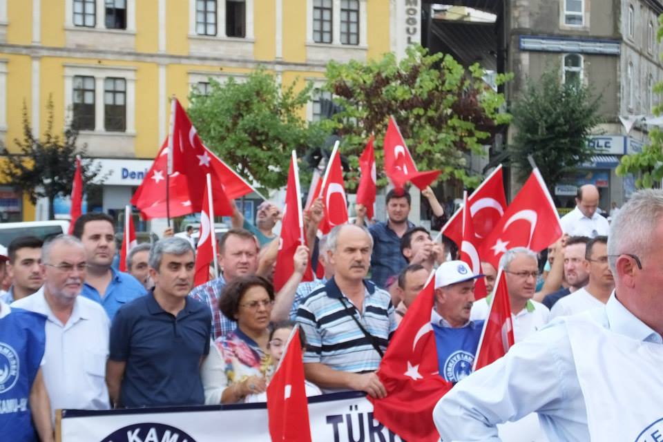 Türkiye Kamu Sen Giresun İl Temsilciliği ve bağlı şubeler tarafından Teröre lanet mitingi düzenlendi