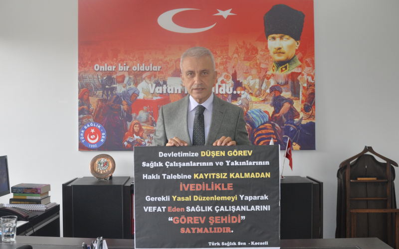 GÖREVLERİ BAŞINDA ÖLEN SAĞLIK PERSONELİ DE ŞEHİT SAYILMALIDIR