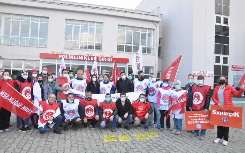 SAĞLIKCILARDAN FÜZELİ GÖNDERME