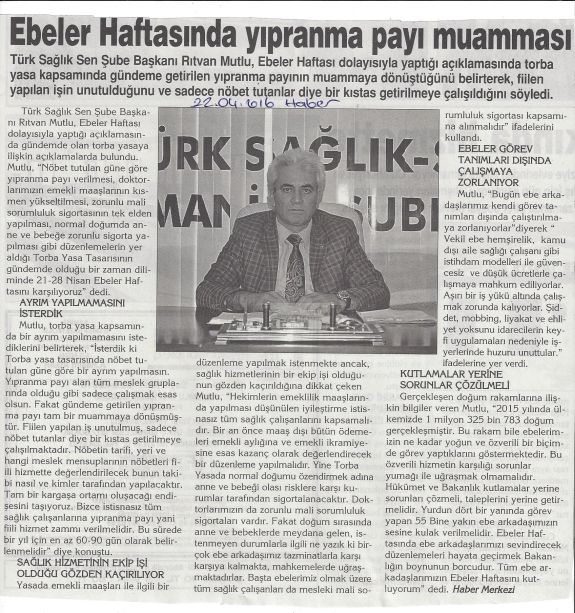 Ebeler Haftası Buruk Kutlanıyor
