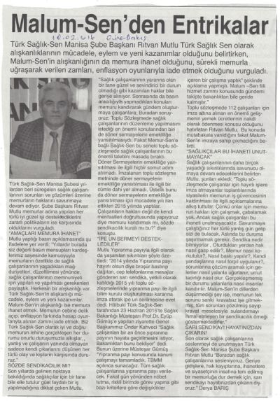 Rıtvan Mutlu'dan 'Malum-Sen'den Entrikalar'