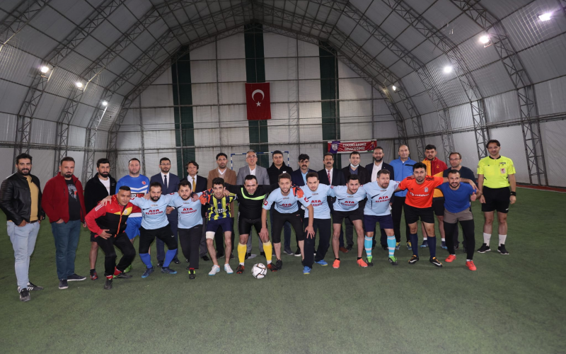 Halı Saha Futbol Turnuvası Açılışına Katıldık.