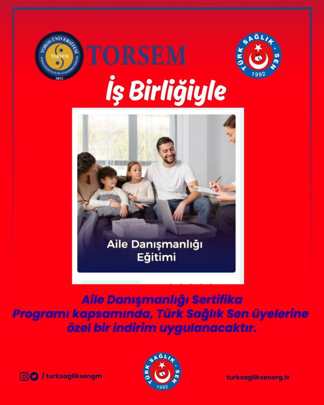 Üyelerimiz İçin Aile Danışmanlığı Sertifikası Anlaşması