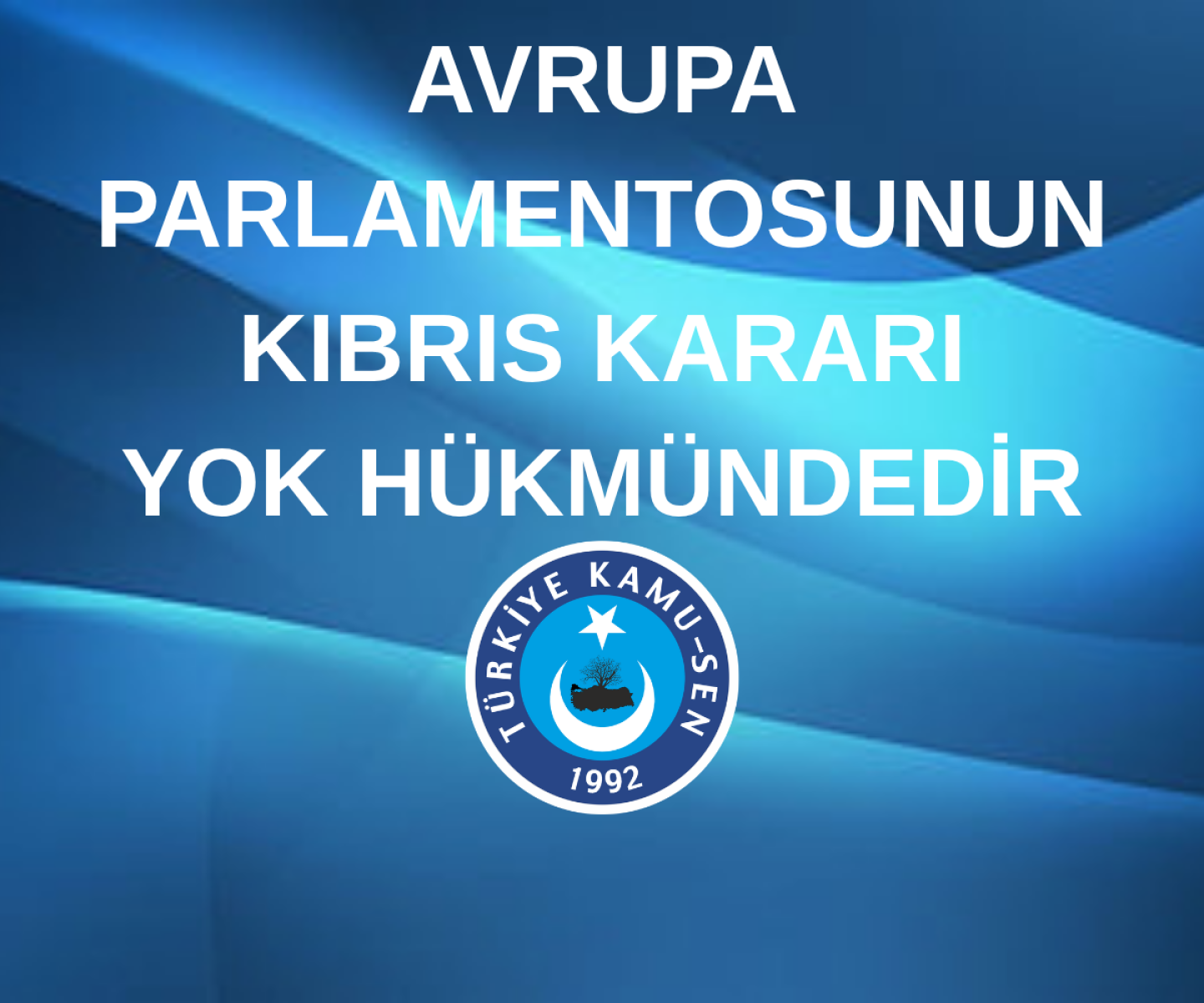 Avrupa Parlamentosunun Kıbrıs Kararı Yok Hükmündedir.