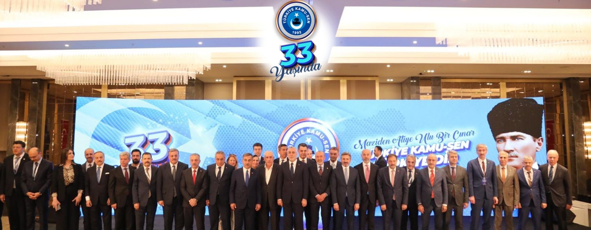 TÜRK MEMURUNUN GÜR SESİ TÜRKİYE KAMU-SEN 33 YAŞINDA