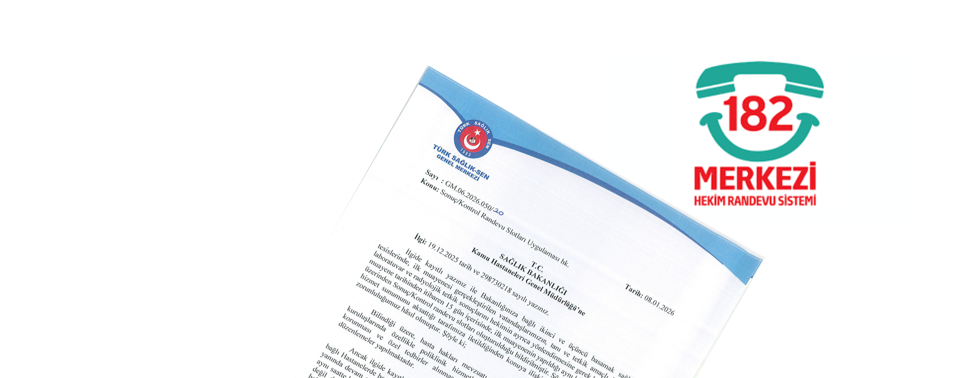 Sonuç/Kontrol Randevu Slotları Uygulamasının Sonlandırılmasını Talep Ettik