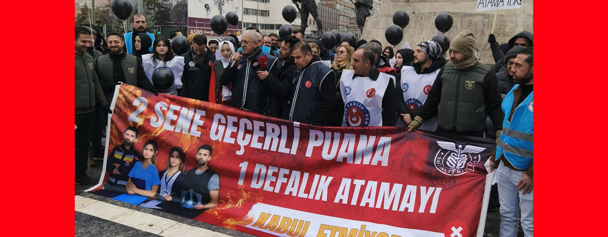 ATAMA BEKLEYEN SAĞLIK ÇALIŞANLARIMIZ İÇİN ULUS’TAYDIK