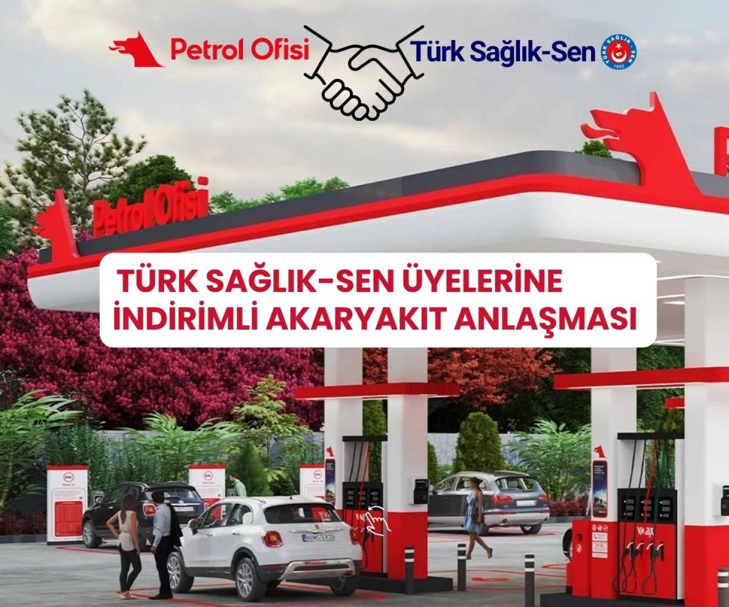 Türk Sağlık-Sen Üyelerine Büyük Avantaj; Petrol Ofisi'nden Aldığınız Her Yakıttan %5'e varan indirim kadar ParaPuan hediye