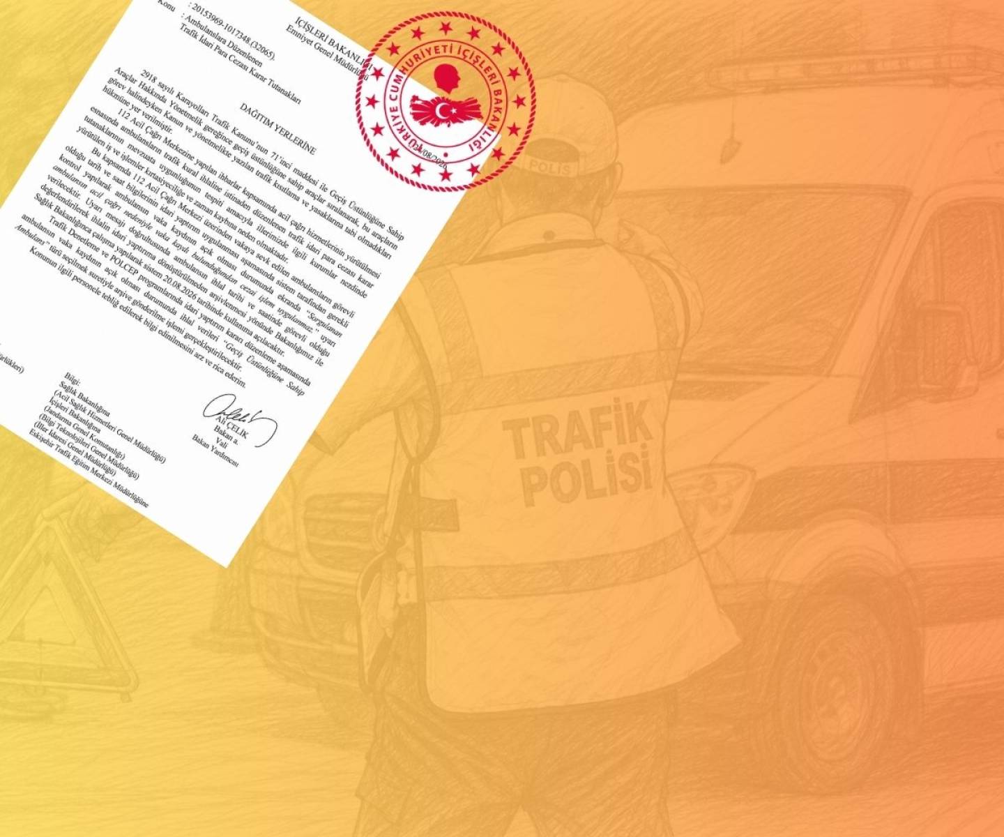 Ambulanslara Trafik İhlallerinde Yeni Düzenleme