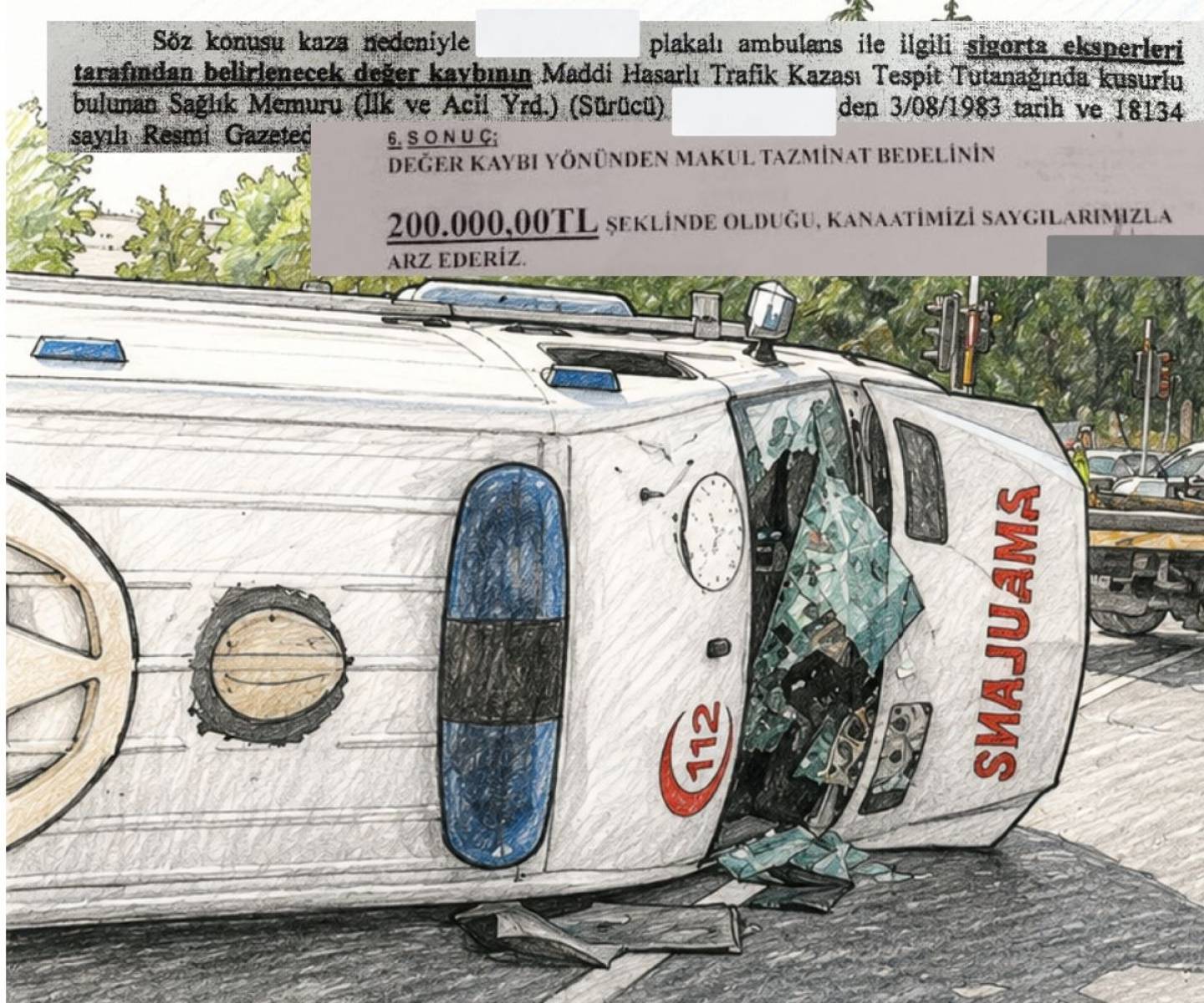 Kırıkkale’de İl  Sağlık Müdürlüğü Ambulans Şoförüne Değer Kaybı Diyerek 200 Bin TL Rücu Etti