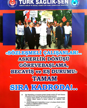 Sözleşmelilere Kadro Afişi