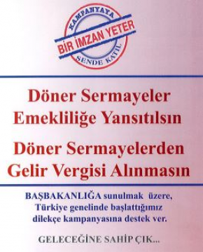 Döner Sermaye İmza Kampanyası