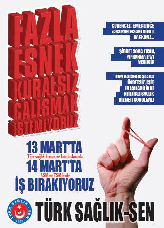 13 Mart Eylem Afişi