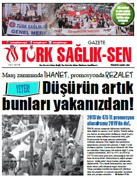 Gazete Türk Sağlık Sen - 39. Sayı