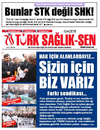 Gazete Türk Sağlık Sen - 40. Sayı